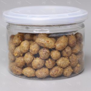 peanuts coated with chili garlic